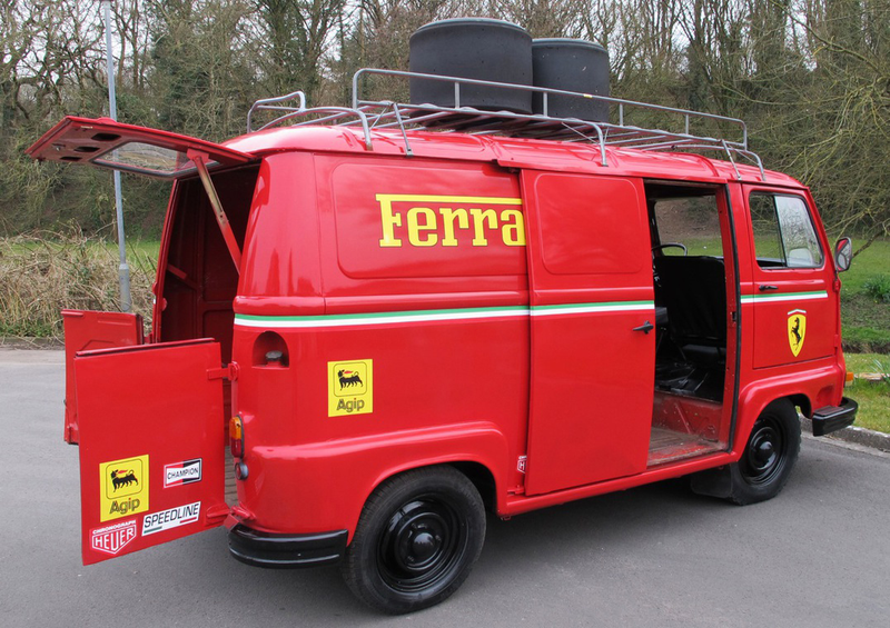 Illustration for article titled Niki Lauda's Ferrari Van From Rush Is Up For Grabs